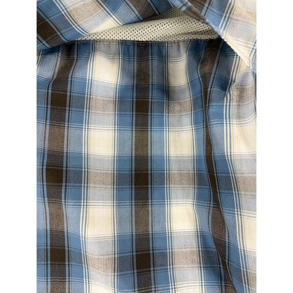 Drake Clothing Company Button Down Shirt Men's Size Large Blue Plaid‎ Pockets - Picture 5 of 10